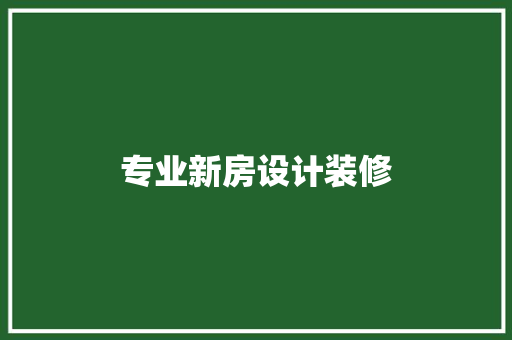 专业新房设计装修  第1张